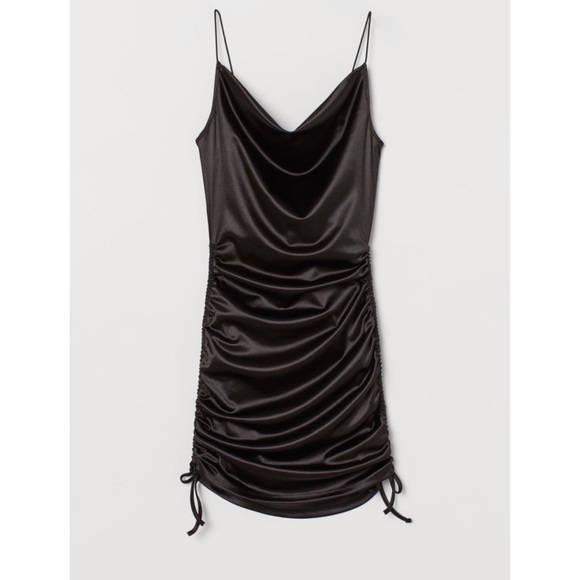 H&M Dresses & Skirts - H&M Satin ruched mini dress